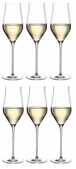 Leonardo Champagneglazen Brunelli - 340 Ml - 6 Stuks