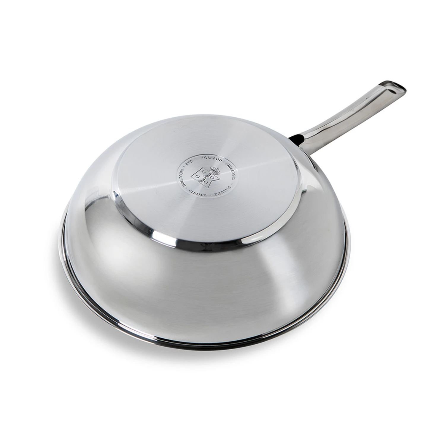 BK Wokpan Bright RVS - ø 28 Cm - Zonder Anti-aanbaklaag 2 BK Wokpan Bright RVS - ø 28 Cm - Zonder Anti-aanbaklaag - Afbeelding 2