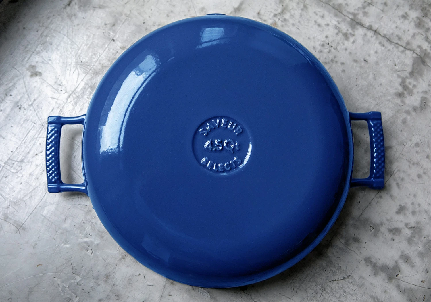 Saveur Selects Hapjespan Voyage - Classic Blue - ø 30 Cm / 4.2 Liter - Geëmailleerde Anti-aanbaklaag 4 Saveur Selects Hapjespan Voyage - Classic Blue - ø 30 Cm / 4.2 Liter - Geëmailleerde Anti-aanbaklaag - Afbeelding 4