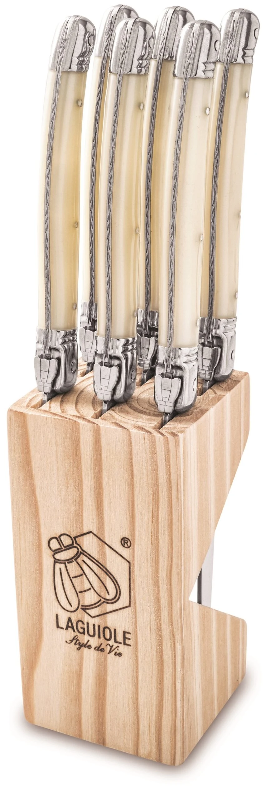 Laguiole Style De Vie Steakmessen Premium Line Parelmoer 6 Stuks 1 Laguiole Style De Vie Steakmessen Premium Line Parelmoer 6 Stuks