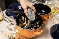 Cosy & Trendy Mosselpan - Oranje - ø 18 Cm / 2.8 Liter -Le Creuset Winkel 11 Mosselen Anovi 11 1