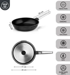 Westinghouse Koekenpannenset Performance - ø 24 En 28 Cm - Zwart - Inductie En Alle Andere Warmtebronnen 14 Westinghouse Koekenpannenset Performance - ø 24 En 28 Cm - Zwart - Inductie En Alle Andere Warmtebronnen -Le Creuset Winkel 1120x1200 13