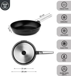 Westinghouse Koekenpannenset Performance - ø 24 En 28 Cm - Zwart - Inductie En Alle Andere Warmtebronnen 15 Westinghouse Koekenpannenset Performance - ø 24 En 28 Cm - Zwart - Inductie En Alle Andere Warmtebronnen -Le Creuset Winkel 1120x1200 14