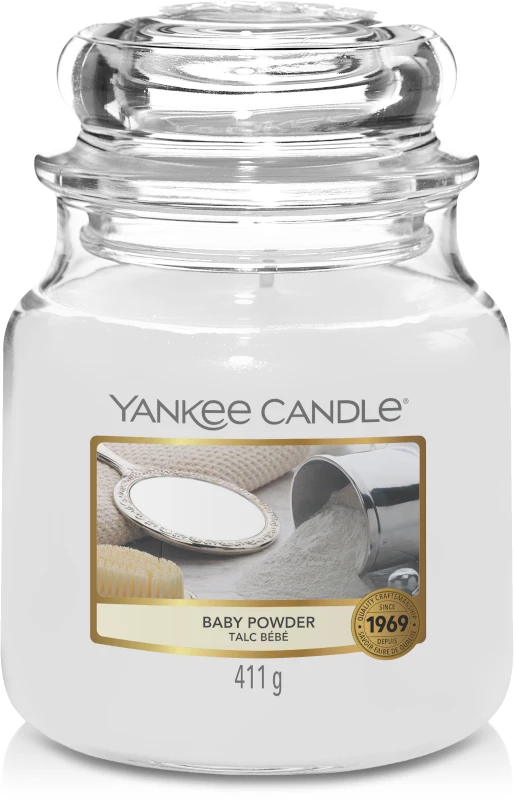 Yankee Candle Geurkaars Medium Baby Powder - 13 Cm / ø 11 Cm 1 Yankee Candle Geurkaars Medium Baby Powder - 13 Cm / ø 11 Cm