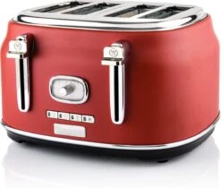 Westinghouse Retro Waterkoker + Broodrooster 4 Sleuven + Blender - Rood -Le Creuset Winkel 1200x1021 3
