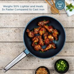 Westinghouse Pannenset Performance (Wokpan + Grillpan) ø 28 Cm - Blauw - Inductie En Alle Andere Warmtebronnen -Le Creuset Winkel 1200x1200 36