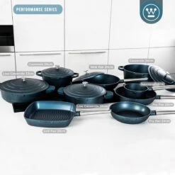 Westinghouse Pannenset Performance (Wokpan + Grillpan) ø 28 Cm - Blauw - Inductie En Alle Andere Warmtebronnen -Le Creuset Winkel 1200x1200 37