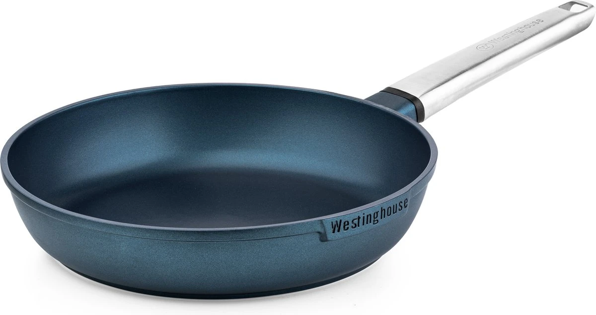 Westinghouse Pannenset Performance (Koekenpan ø 24 En 28 Cm + Steelpan ø 18 Cm) - Blauw - Inductie En Alle Andere Warmtebronnen 7 Westinghouse Pannenset Performance (Koekenpan ø 24 En 28 Cm + Steelpan ø 18 Cm) - Blauw - Inductie En Alle Andere Warmtebronnen - Afbeelding 7