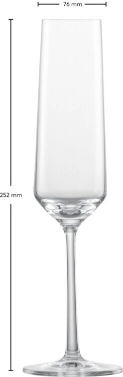 Zwiesel Glas Champagneglazen Pure - 215 Ml - 6 Stuks -Le Creuset Winkel 122316 Pure Sekt Gr7 fstu 2 scaled
