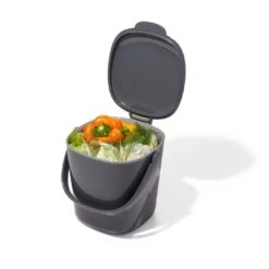 OXO Good Grips Afvalemmer Grijs 3 Liter 8 OXO Good Grips Afvalemmer Grijs 3 Liter -Le Creuset Winkel 13295900 Compostemmer3LiterGrijs4 4