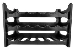 Wijnrek Stapelbaar - Kunststof - Zwart - 6 Flessen -Le Creuset Winkel 171573 scaled