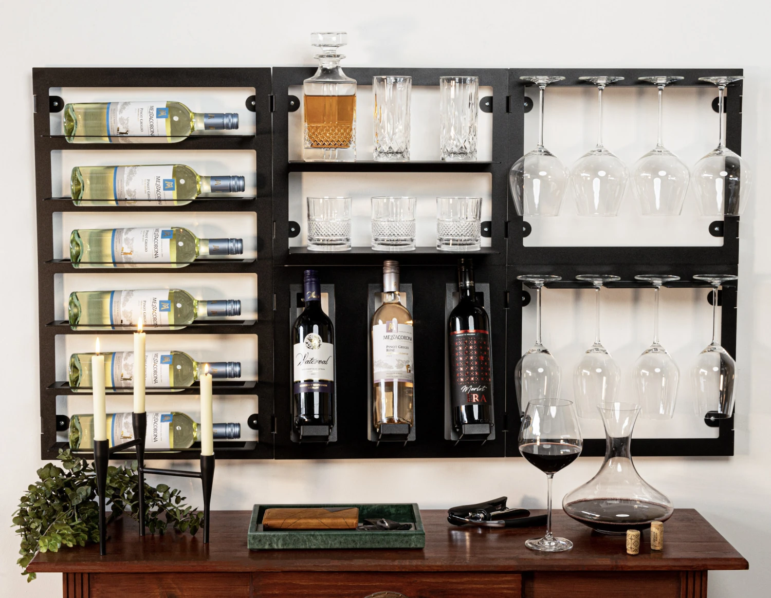 Blackwell Wijnrek - Voor 6 Flessen - Zwart 5 Blackwell Wijnrek - Voor 6 Flessen - Zwart - Afbeelding 5