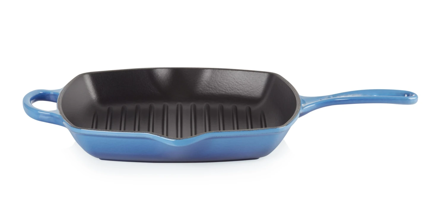 Le Creuset Grillpan Signature - Azure - 26 X 26 Cm - Geëmailleerde Anti-aanbaklaag 5 Le Creuset Grillpan Signature - Azure - 26 X 26 Cm - Geëmailleerde Anti-aanbaklaag - Afbeelding 5