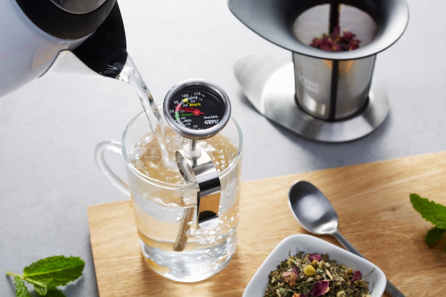 Gefu Thee- En Melkthermometer Sido 2 Gefu Thee- En Melkthermometer Sido - Afbeelding 2