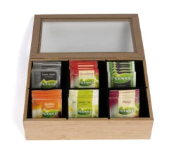 Sakura Tea Theedoos - Hout - 6-vaks - Met Fluweel - 24 X 16 Cm -Le Creuset Winkel 3 6 vaks 7 scaled