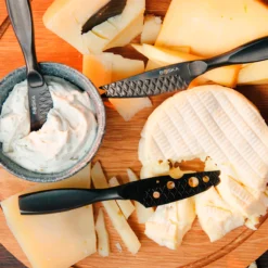 Boska Kaasmessenset Mini Monaco+ Zwart -Le Creuset Winkel 307088 BOSKACheeseKnifeSetMiniMonaco Black 9 2400x