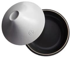 Emile Henry Tajine Delight - Zwart / Wit - Inductie - ø 33.5 Cm / 4 Liter -Le Creuset Winkel 3289317766329 4