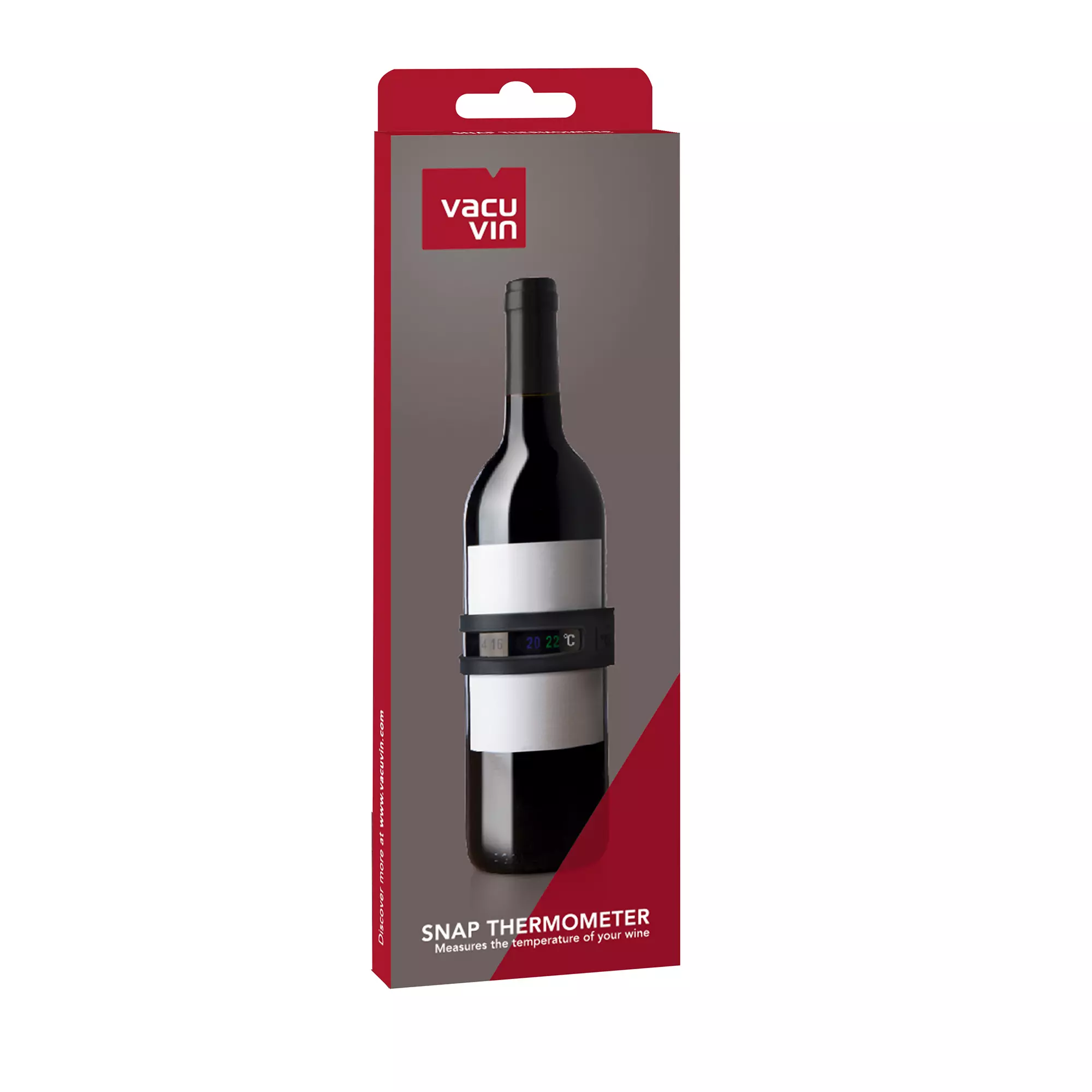 Vacu Vin Wijnthermometer - Snap - Grijs 4 Vacu Vin Wijnthermometer - Snap - Grijs - Afbeelding 4