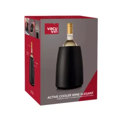 Vacu Vin Wijnkoeler Active Cooler Elegant - Box - Zwart -Le Creuset Winkel 3649460 Active Cooler Wine Black Pack