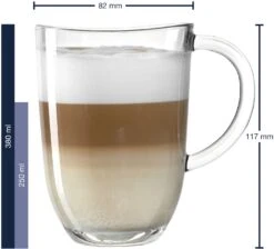 Leonardo Latte Macchiato Glazen Napoli 380 Ml - 6 Stuks -Le Creuset Winkel 4002541242037 01