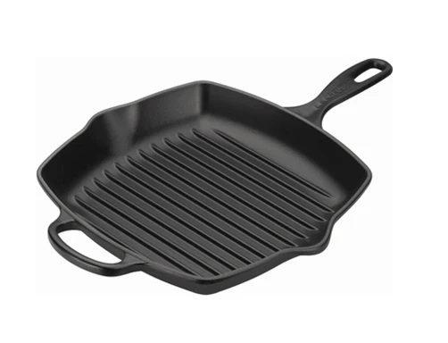 Le Creuset Grillpan Signature - Mat Zwart -26 X 26 Cm - Geëmailleerde Anti-aanbaklaag 2 Le Creuset Grillpan Signature - Mat Zwart -26 X 26 Cm - Geëmailleerde Anti-aanbaklaag - Afbeelding 2