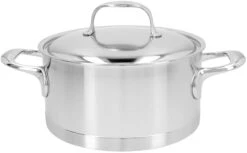Demeyere 3 Delige Pannenset (Kookpan ø 18 / 20 Cm En Sauspan ø 20 Cm) + Deksels Atlantis 7 - RVS -Le Creuset Winkel 40850 139 0 01