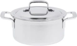 Demeyere 3 Delige Pannenset / Kookpannenset (ø 18 / 20 / 24 Cm) + Deksels Intense 5 - RVS -Le Creuset Winkel 40851 391 0 01