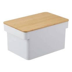 Yamazaki Broodtrommel Met Messenhouder Tower Wit