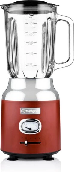 Westinghouse Retro Waterkoker + Broodrooster 2 Sleuven + Blender - Rood -Le Creuset Winkel 520x1200