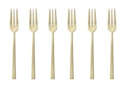 Sambonet Gebaksvorkjes Rock Champagne 6 Stuks