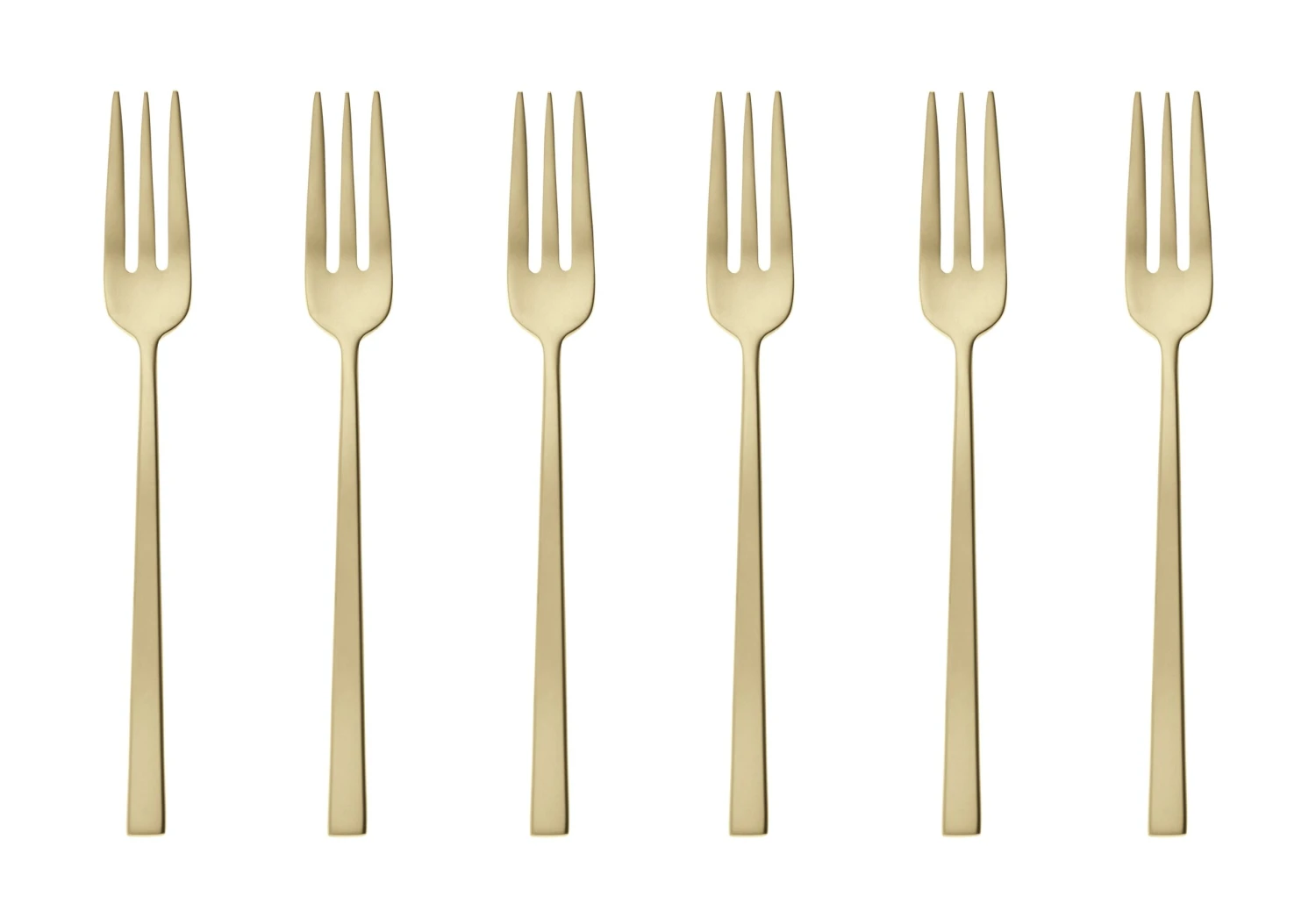 Sambonet Gebaksvorkjes Rock Champagne 6 Stuks 1 Sambonet Gebaksvorkjes Rock Champagne 6 Stuks