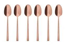 Sambonet Koffielepels Rock Koper 6 Stuks