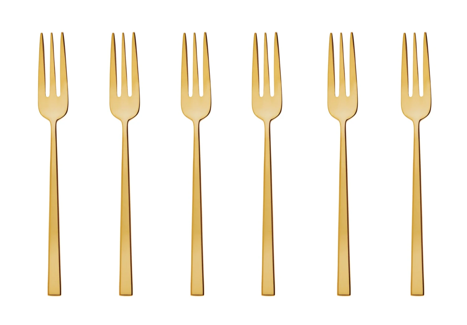 Sambonet Gebaksvorkjes Rock Goud 6 Stuks 1 Sambonet Gebaksvorkjes Rock Goud 6 Stuks