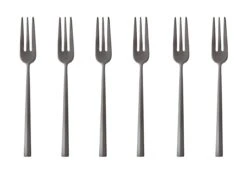 Sambonet Gebaksvorkjes Rock Zwart 6 Stuks