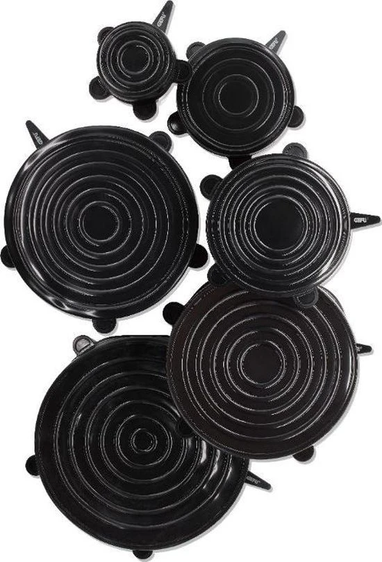 Gefu Siliconen Vershouddeksels Flexifresh 6-delig 1 Gefu Siliconen Vershouddeksels Flexifresh 6-delig