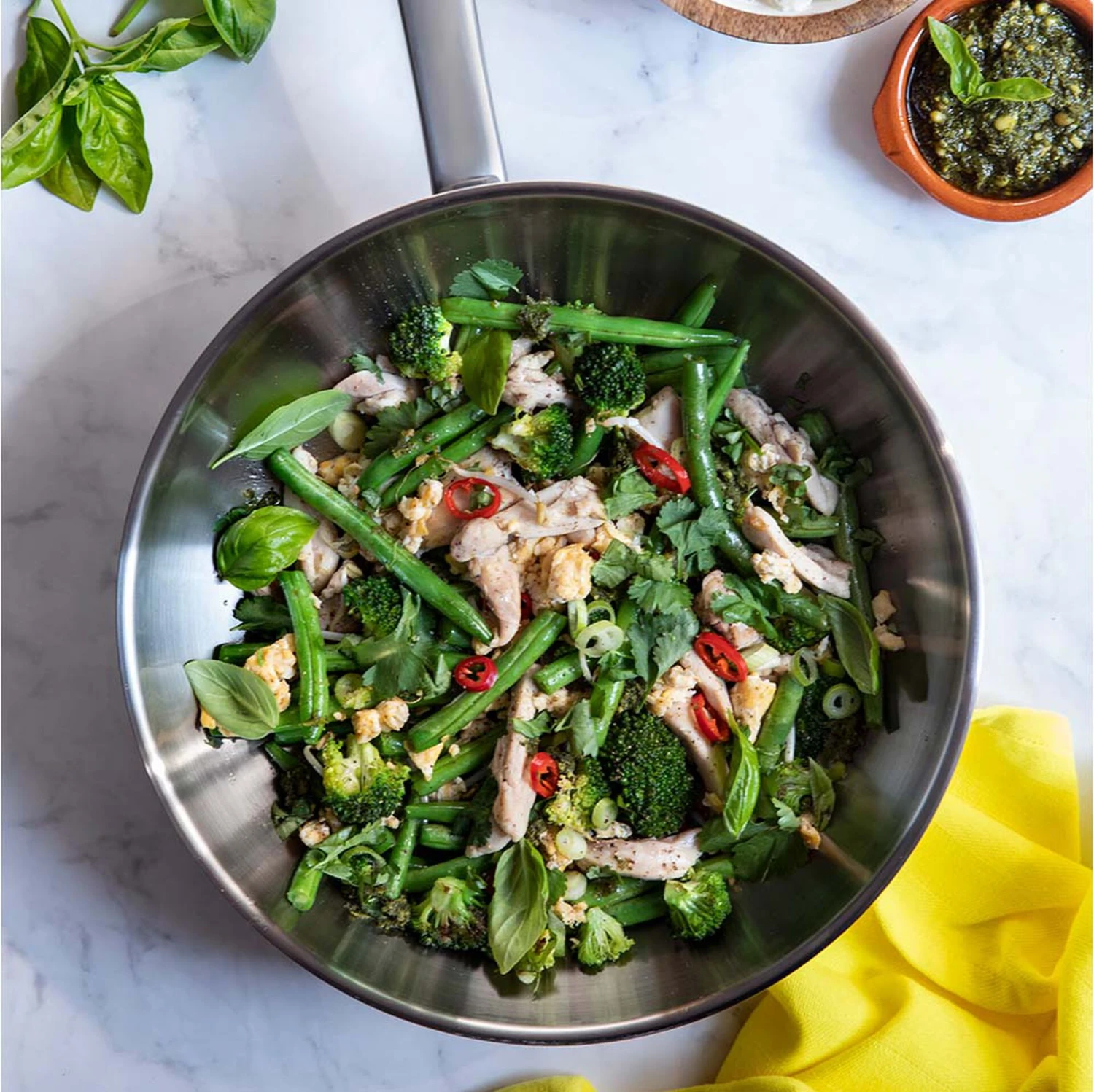 BK Wokpan Bright RVS - ø 28 Cm - Zonder Anti-aanbaklaag 3 BK Wokpan Bright RVS - ø 28 Cm - Zonder Anti-aanbaklaag - Afbeelding 3