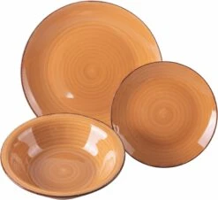 Villa D'Este Serviesset Baita - Chocolate - 18-delig / 6 Personen -Le Creuset Winkel 5911819 c