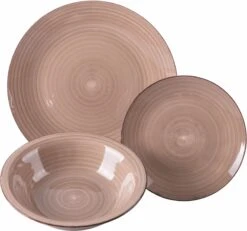 Villa D'Este Serviesset Baita - Chocolate - 18-delig / 6 Personen -Le Creuset Winkel 5911819 f