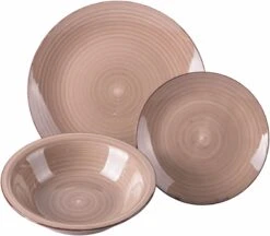 Villa D'Este Serviesset Baita - Chocolate - 12-delig / 4 Personen -Le Creuset Winkel 5911820 d