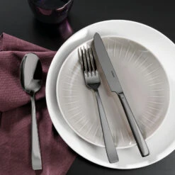 Sambonet Bestekset Flat - Zwart - 30 Delig / 6 Personen 6 Sambonet Bestekset Flat - Zwart - 30 Delig / 6 Personen -Le Creuset Winkel 62712BN1 amb01