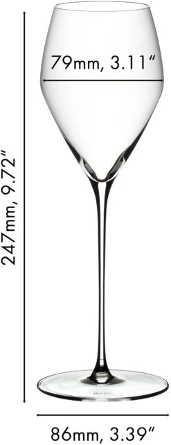 Riedel Champagne Glazen Veloce - 2 Stuks 11 Riedel Champagne Glazen Veloce - 2 Stuks -Le Creuset Winkel 633000028 dimensions JQSlckBH