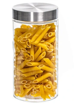 Sareva Voorraadpot - Glas / RVS Deksel - ø 11.5 Cm / 1.7 Liter