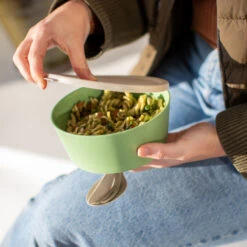 Koziol Vershoudbakje / Kom Met Deksel Connect Groen 16 X 16 X 7 Cm / 890 Ml -Le Creuset Winkel 7271 connect bowl 703 1 os scaled