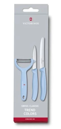 Victorinox Messenset Swiss Classic - Blauw - 3-delig -Le Creuset Winkel 7613329141977