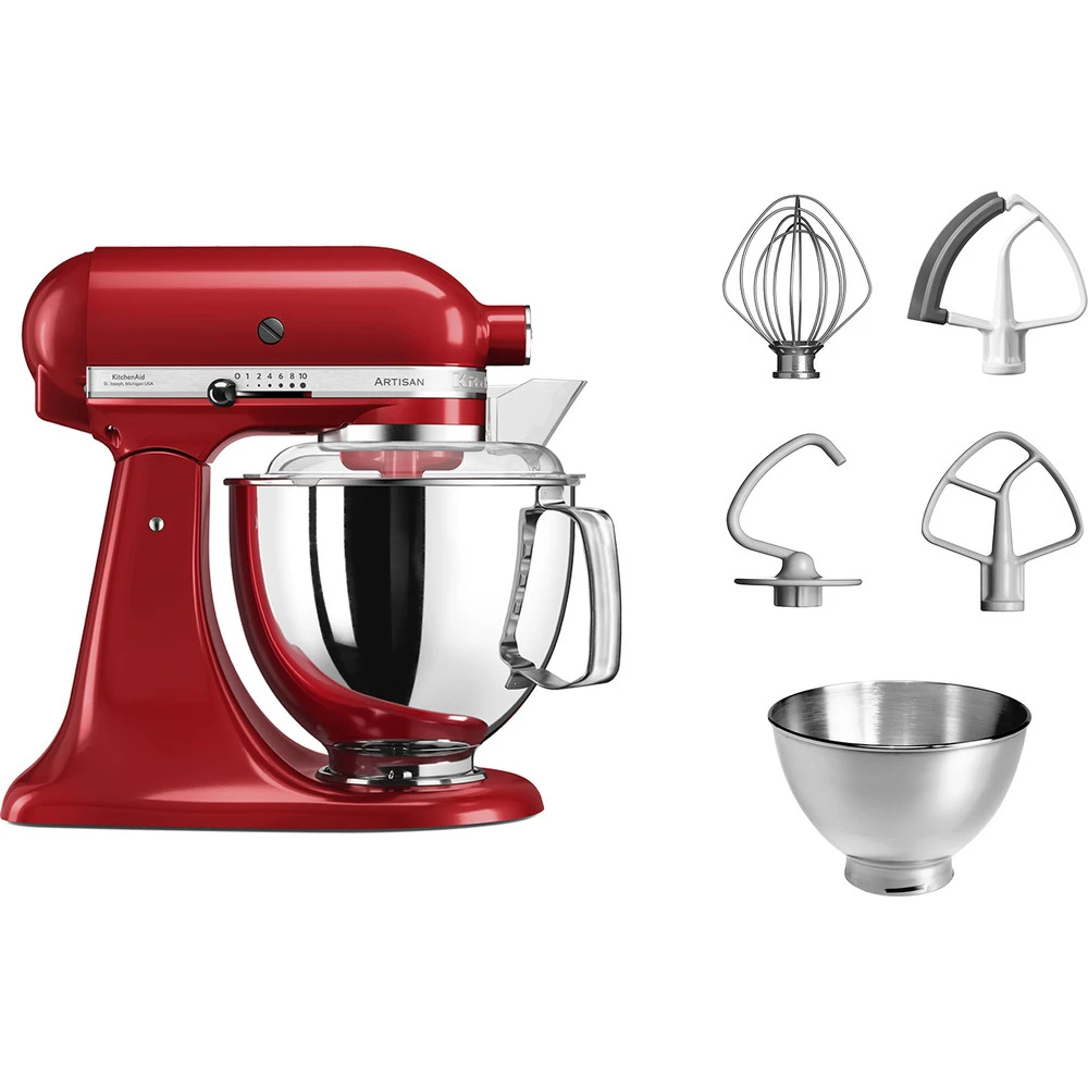 KitchenAid Keukenmachine Artisan - Kantelbare Kop - Keizerrood - 4.8 Liter - 5KSM175PSEER 2 KitchenAid Keukenmachine Artisan - Kantelbare Kop - Keizerrood - 4.8 Liter - 5KSM175PSEER - Afbeelding 2