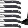 Jay Hill Steakmessen Laguiole - Zwart - 6 Stuks