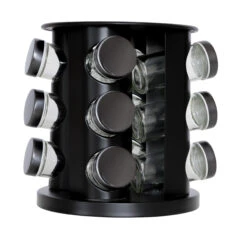 Blackwell Kruidenrek / Kruidencarrousel - Inclusief 12 Kruidenpotjes - Zwart -Le Creuset Winkel 8720364455545 2 1 scaled