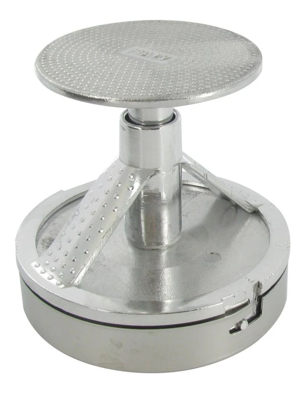 Hamburgerpers - Aluminium / RVS - ø 11 Cm 1 Hamburgerpers - Aluminium / RVS - ø 11 Cm