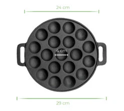 Sareva Poffertjespan - Gietijzer - ø 24 Cm - 19 Poffertjes -Le Creuset Winkel Asset 29