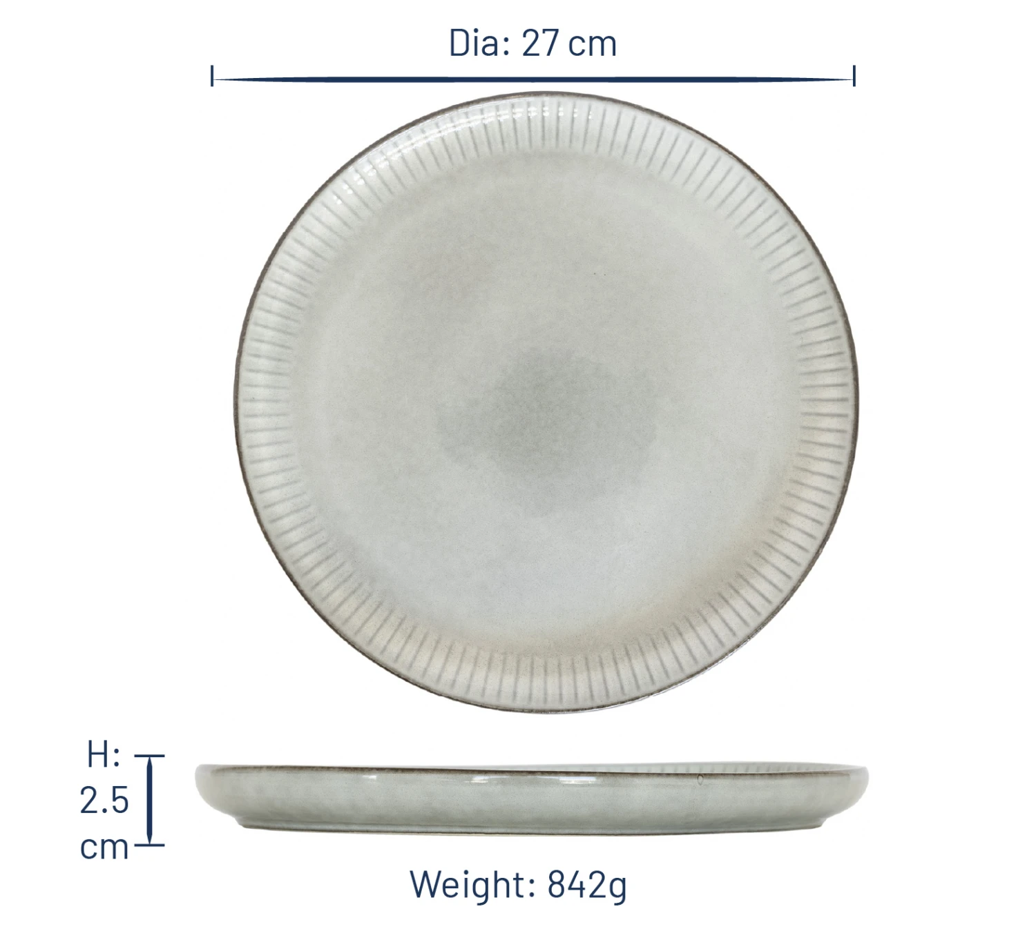 Jay Hill Dinerborden Victoria ø 27 Cm - 4 Stuks 10 Jay Hill Dinerborden Victoria ø 27 Cm - 4 Stuks - Afbeelding 10